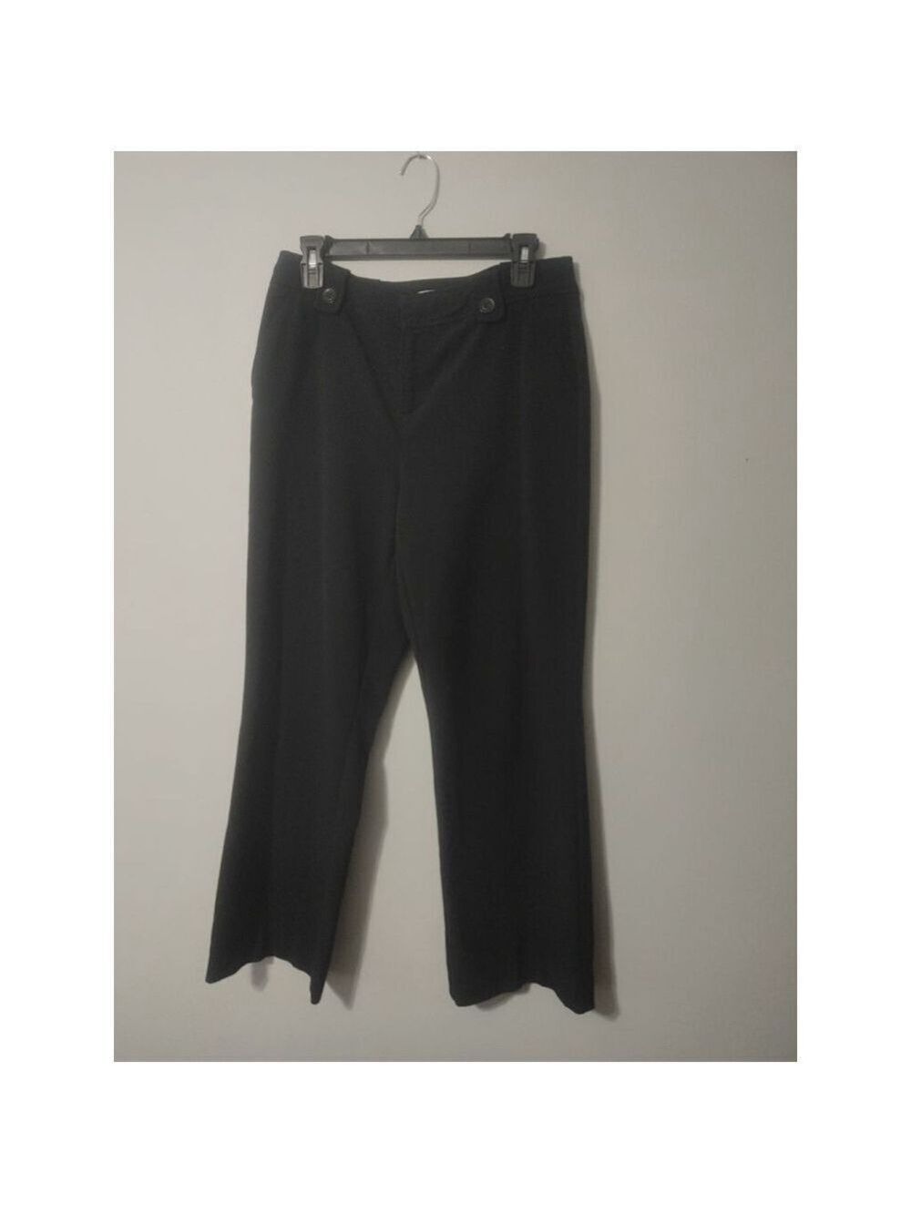 Women's Christopher & Banks Black Petite Bootcut Trousers Size 8P